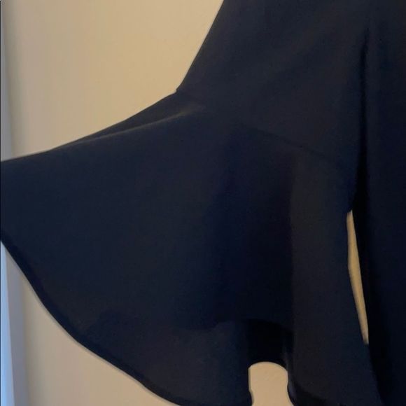 Calvin Klein Sheer Top MIDI Dress Black Size 6 - Picture 5 of 8